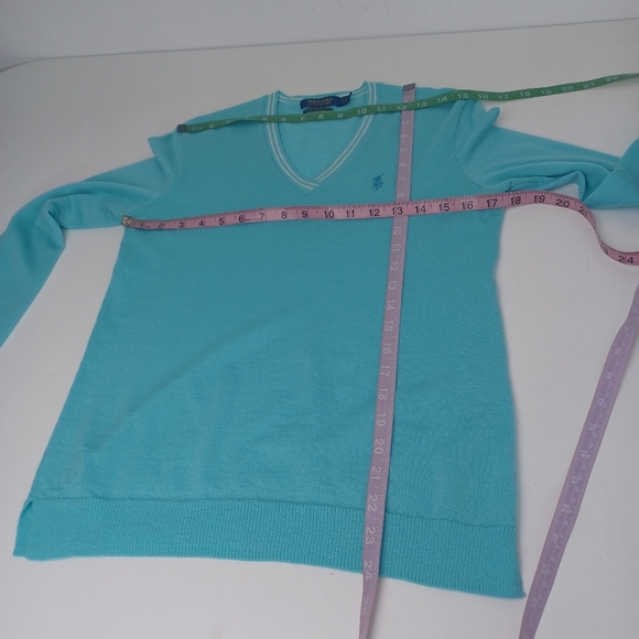Polo Golf Ralph Lauren Washable Merino Wool Sweater Size S Women Preppy Pullover - Picture 10 of 11